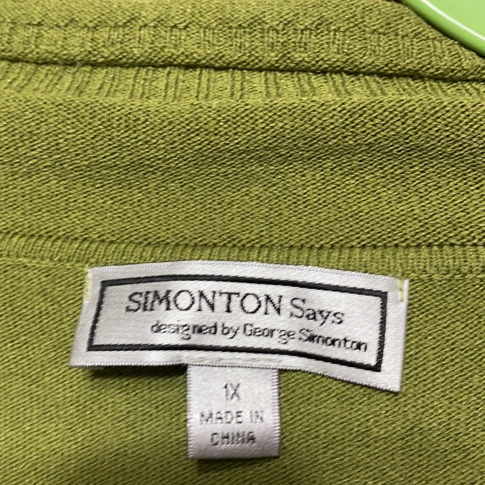 SIMONTON Says / long cardigan/ size 1X. Price firm - Picture 3 of 4
